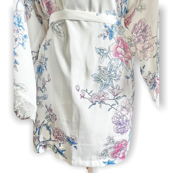 In Bloom by Jonquil Mia women’s floral wrap robe sleep loungewear chiffon L - Picture 10 of 13